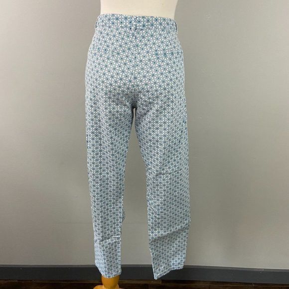 CALLIOPE Blue & White Arabesque‎ Print Straight Leg - Picture 6 of 11